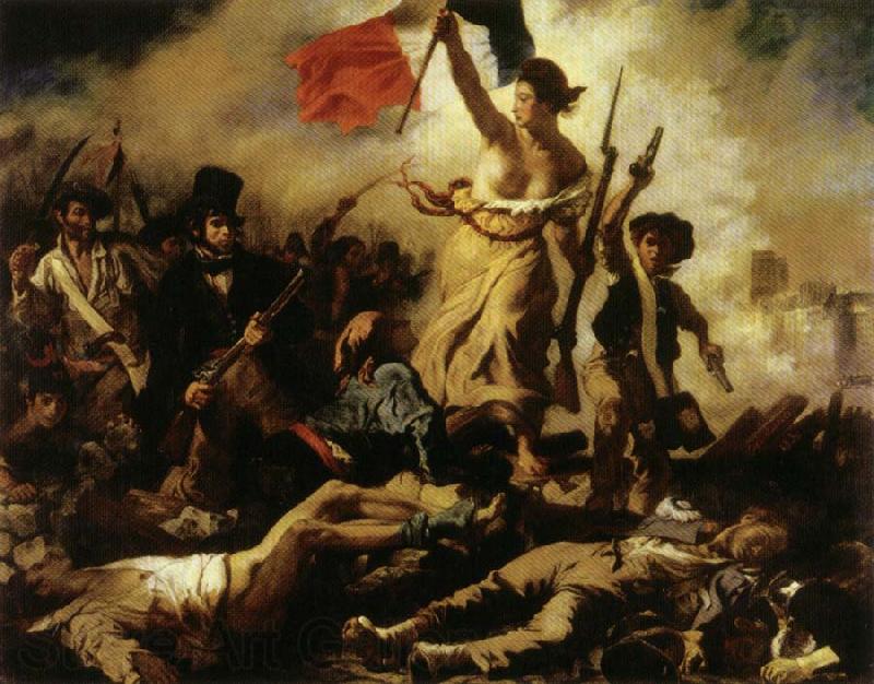 Eugene Delacroix Liberty Leading the People,july 28,1830 Spain oil painting art